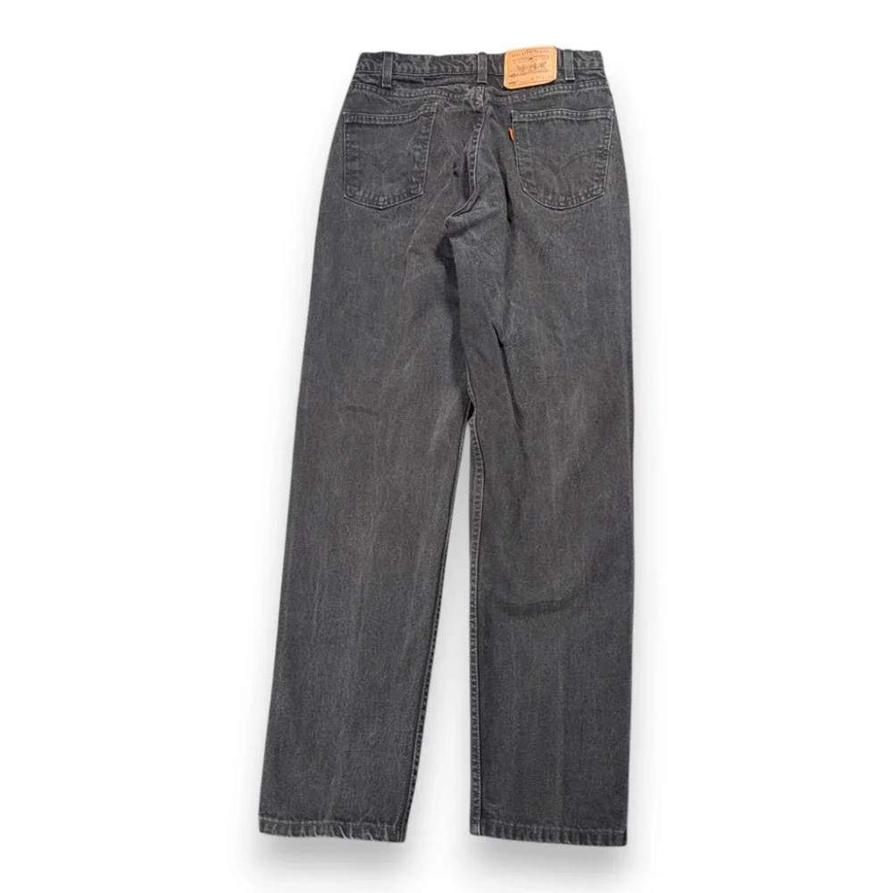 Vintage Levis Jeans Mens 30x34 Black 550 Relaxed Orange Tab USA 90s 33x34 Tag